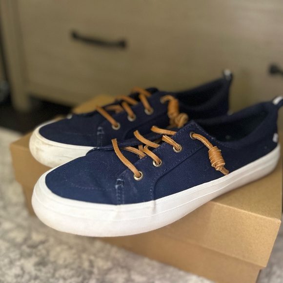 Sperry Shoes - Sperry Navy and Tan Sneakers